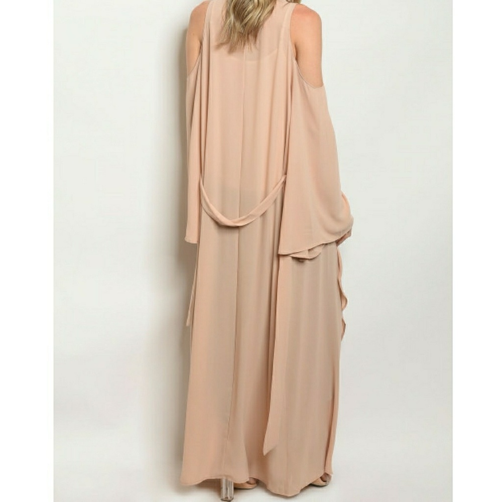 JUST IN !!! TAUPE LONG FLOWY KIMONO DUSTER - Picture 5 of 6
